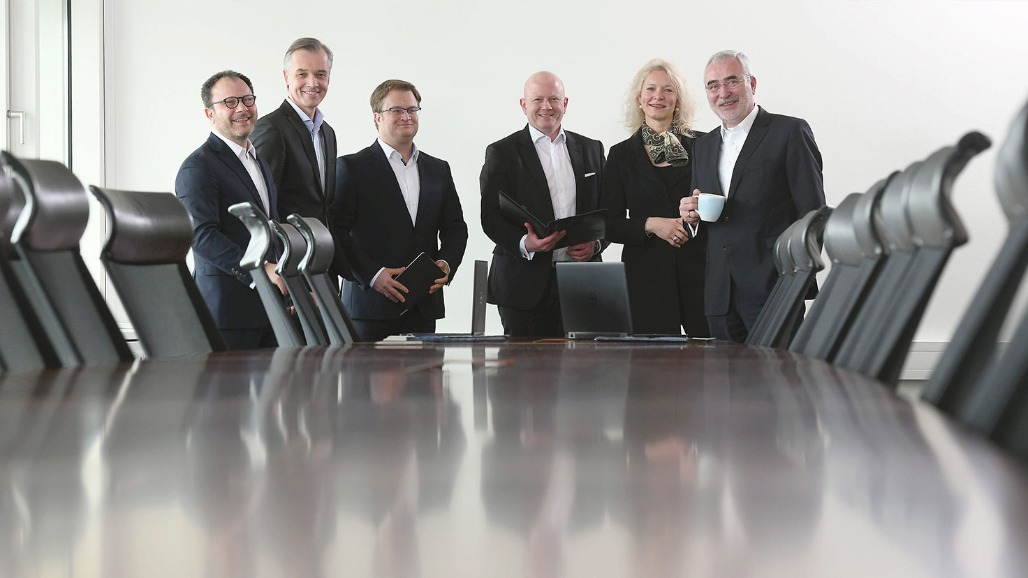The management of Hamburg Messe und Congress: Boyaci, Fischer, Müller, Kanbach, Mahmoud, Aufderheide