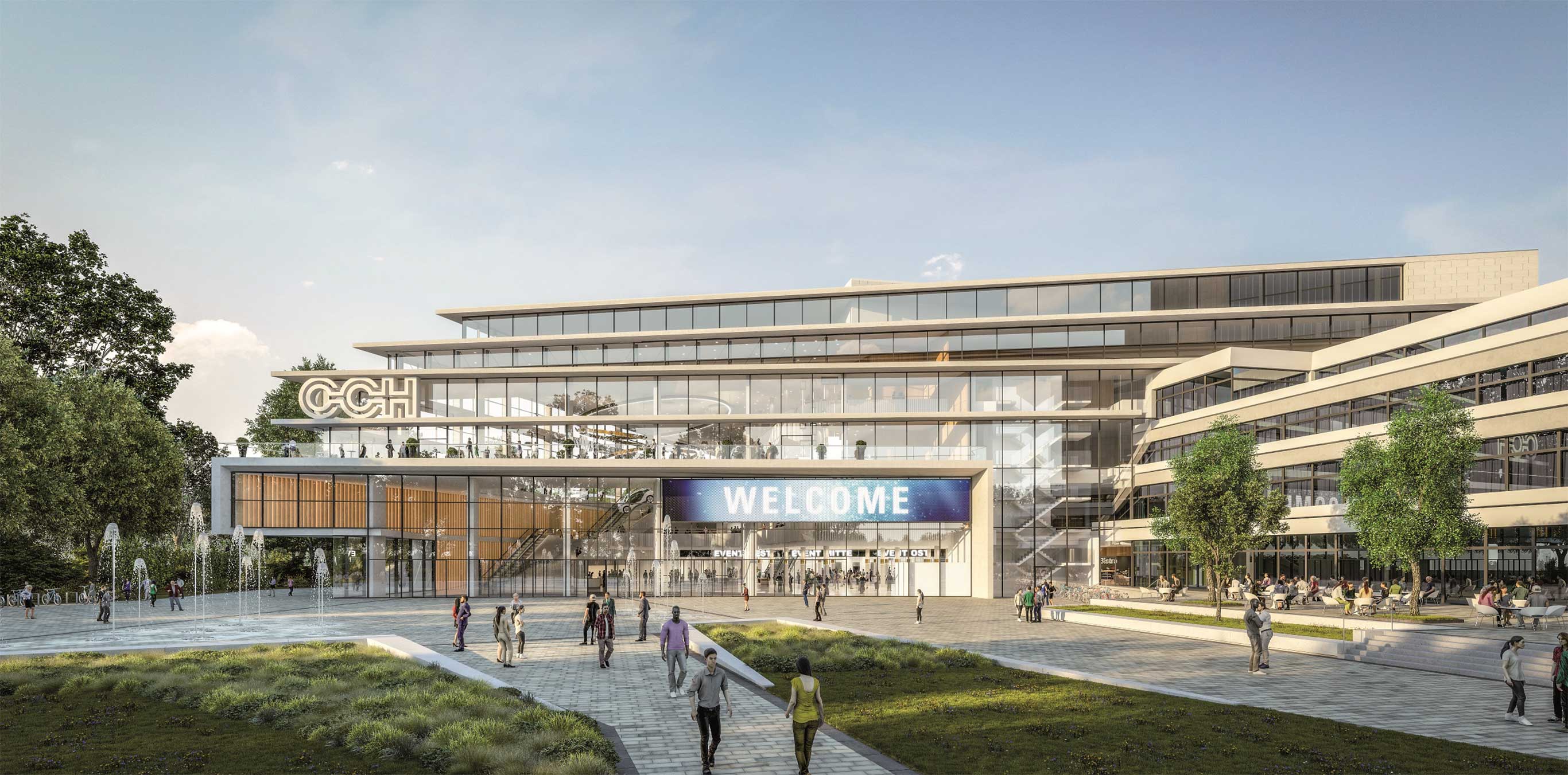 A conceptual design of the new CCH in Hamburg