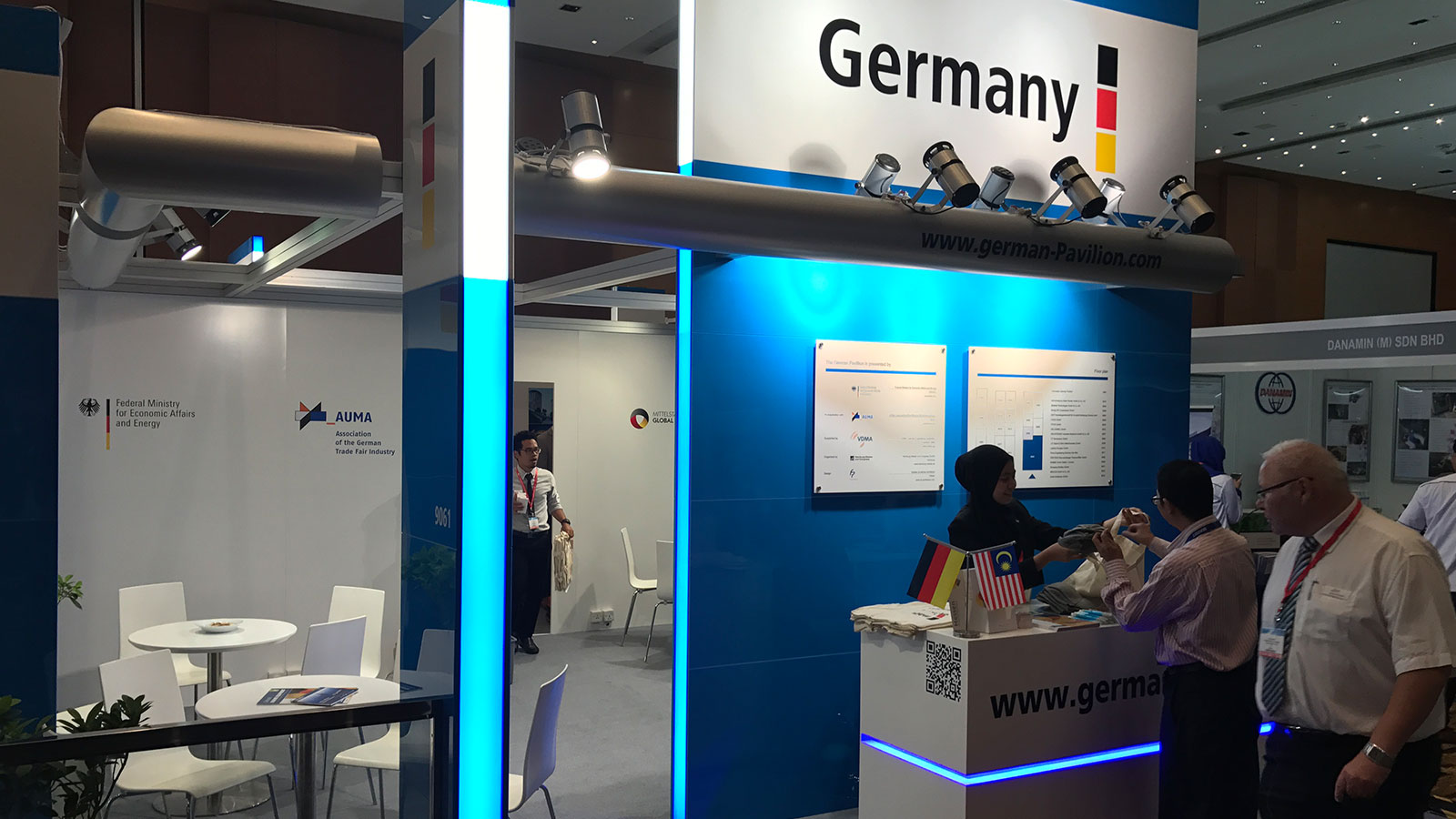 Trade show booth at the OGA – Oil & Gas Asia Kuala Lumpur / Malaysia